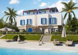Chalet in Naia Bay - Naia Bay. . Ras El-Hekma, first row on the Crystal Lagoon. . fully finished. . equipped with a roof