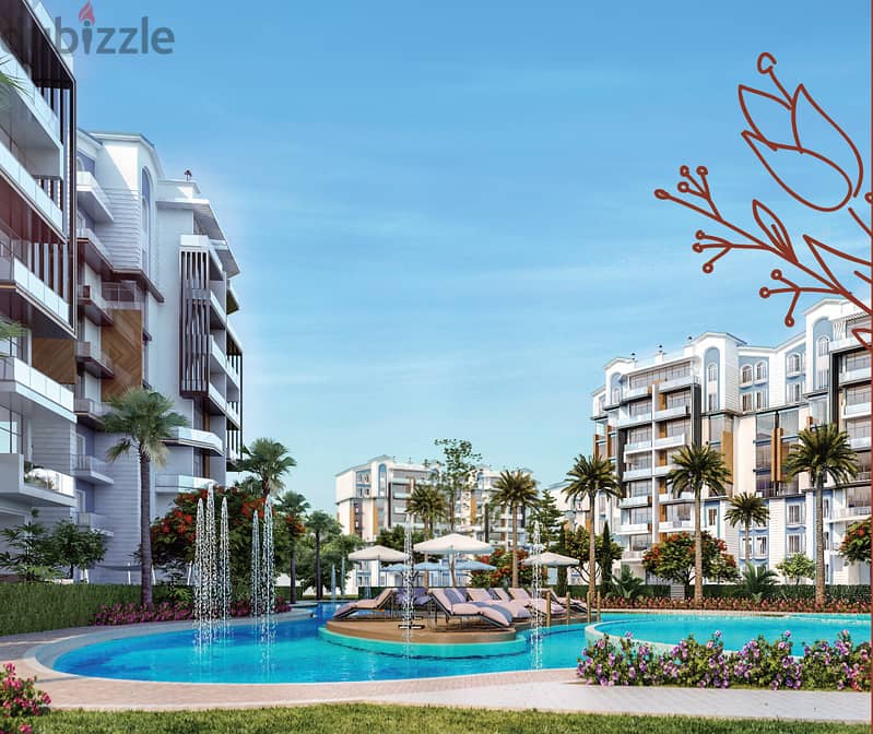 120 sqm apartment in installments over 10 years, second floor from the central axis, view on the Lagoon, with a 10% down payment 5