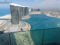 For sale, a 154 sqm apartment, distinctive, panoramic sea view, delivery soon, 2 fully finished rooms, in New Alamein Towers