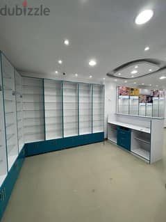 Fully finished pharmacy for rent at Mokkattam