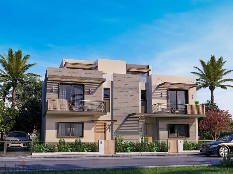 For sale  Town house middle - garden lakes - HydePark west  In front Gezira sporting club - inside palm hills zayed - livable area  Direct on lagoon - 3