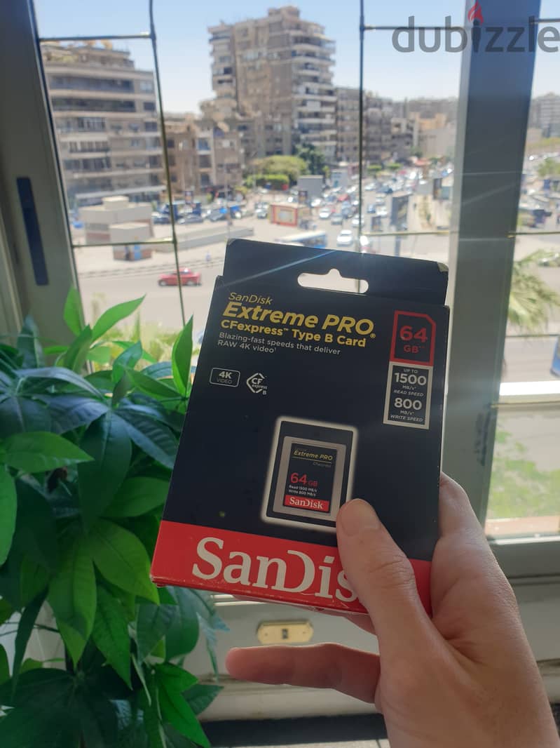 كارت ميموري سانديسك SanDisk 64GB Extreme PRO CFexpress Card Type B 3