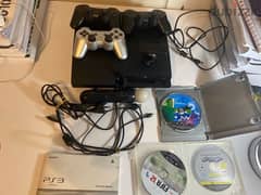 ps3 , 3 controllers,15 games + fifa 19