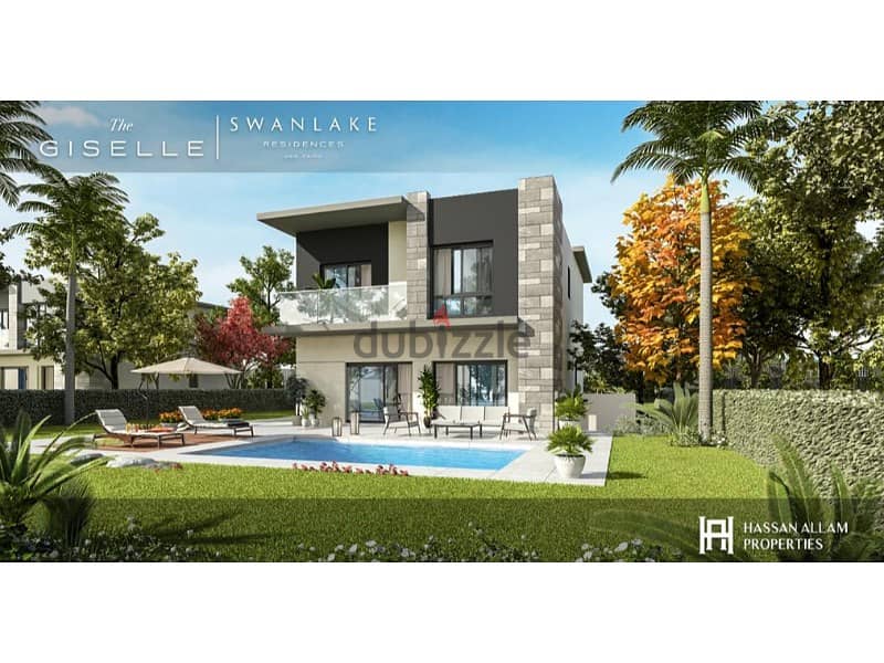 Villa in swan lake residence by hassan allam 550 m للبيع فيلا مميزة فى التجمع الخامس كمبوند سوان ليك 7