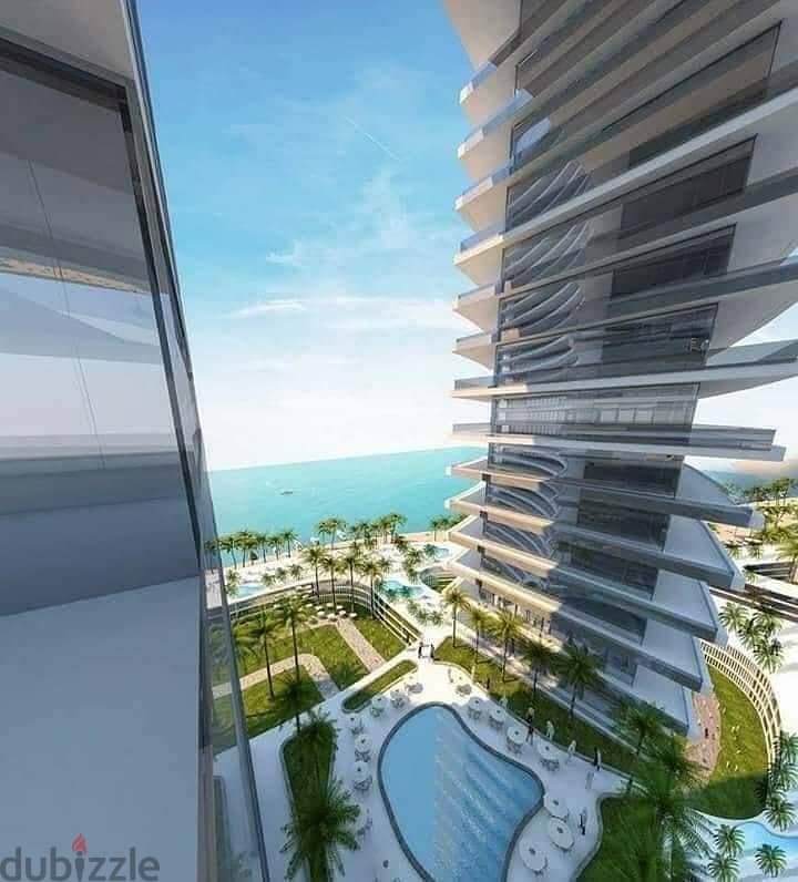 For sale apartment 177m in El Alamein Towers The gate directly on Lake El Alamein finished with air conditioners in installments 0