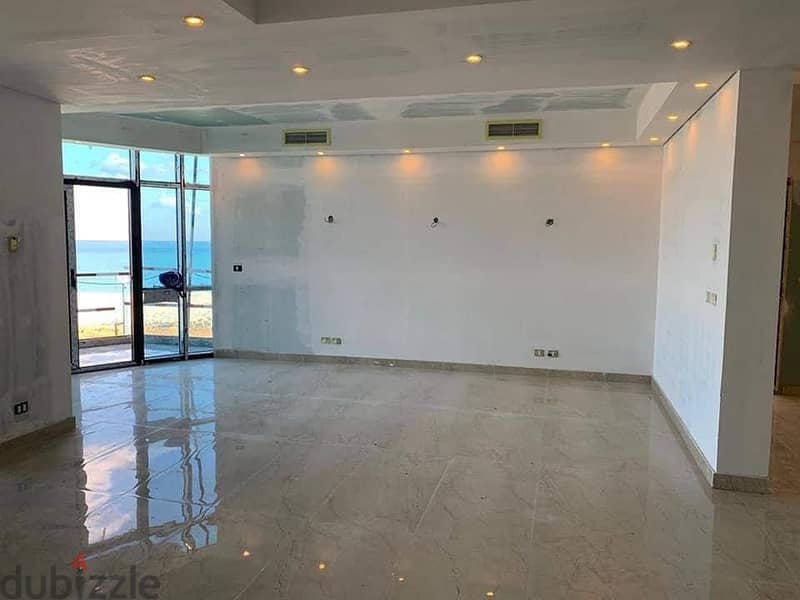For sale apartment 177m in El Alamein Towers The gate directly on Lake El Alamein finished with air conditioners in installments 1
