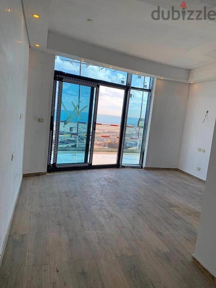 For sale apartment 177m in El Alamein Towers The gate directly on Lake El Alamein finished with air conditioners in installments 2