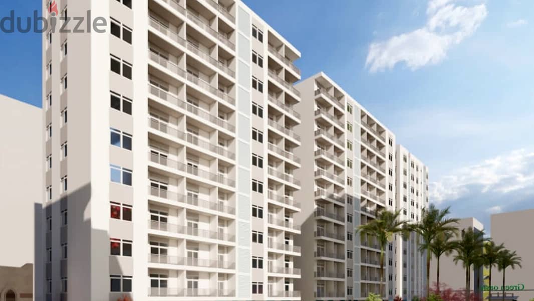 30% مقدم شقة 140 متر إستلام فوري في مدينة نصر كمبوند جرين أويسس 6
