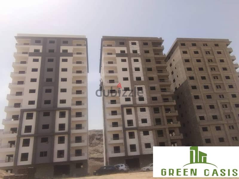 Received immediately at a snapshot price. . 150 sqm apartment for sale in installments in Nasr City, Green Oasis Compound 7