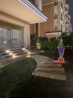 apartment for rent 164 m garden prime location view Landscape Fully furnished Kitchen with appliances+air conditioners in compound sarai 0