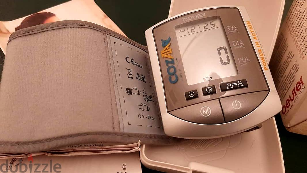 جهاز قياس ضغط الدم ماركة ( Beurer ) ألماني جديد لانج بالعلبة والكتالوج 10
