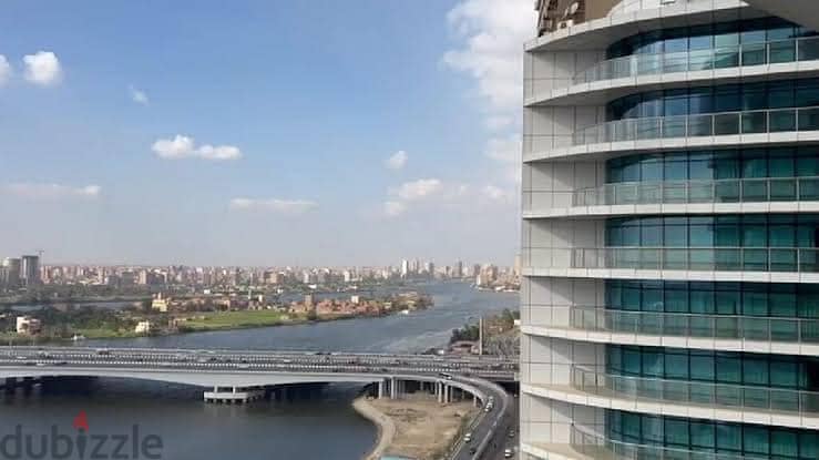 شقة فندقية 124م للبيع علي النيل متشطبة استلام فوري في ابراج هيلتون Apartment Fully Finished Ready To Move in Hilton Towers 1