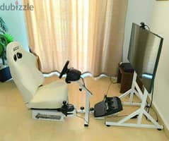 Racing Set (Seat+Rig+Monitor stand) for gaming and simulation no wheel