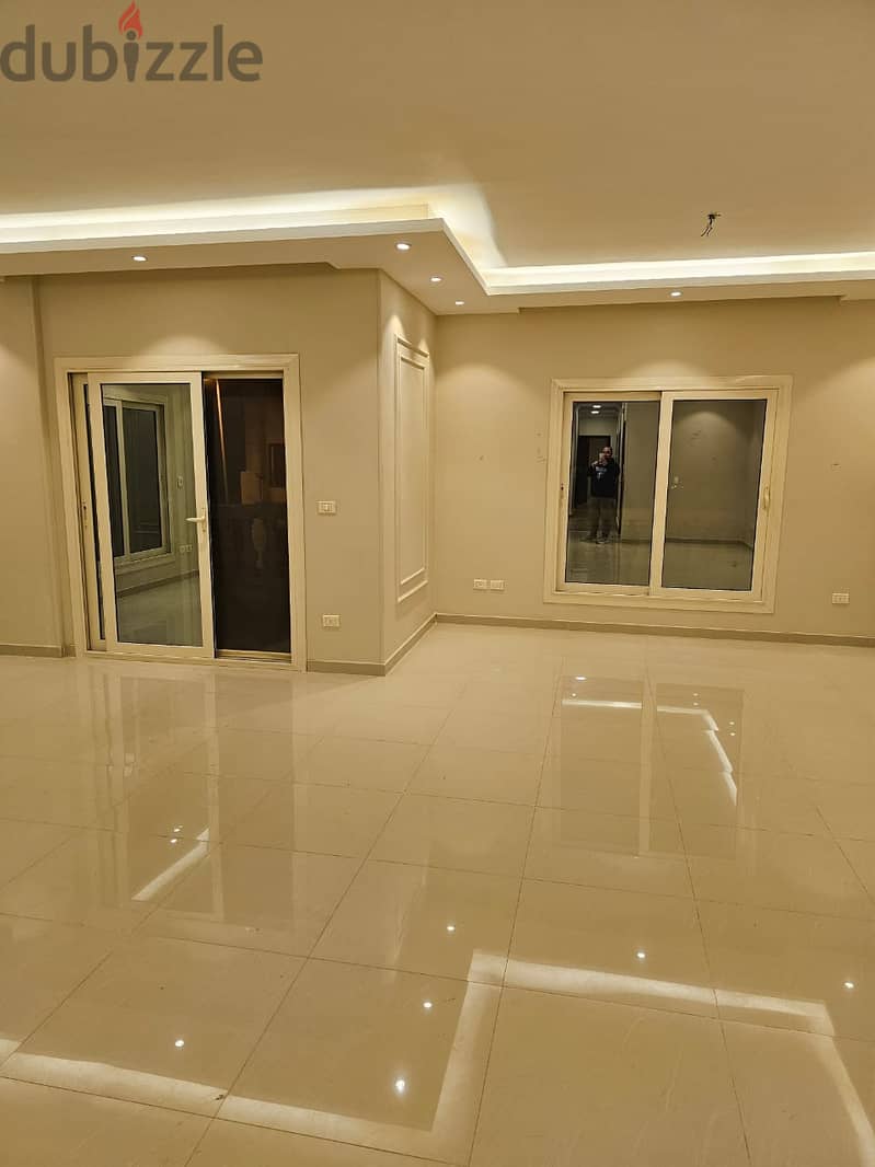 Ultra super lux apartment 4 bedrooms Sami furnished  for rent in very prime location and view - new cairo 5