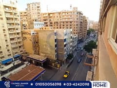 شقة للبيع 243م جليم - شارع ابو قير بالأسكندرية