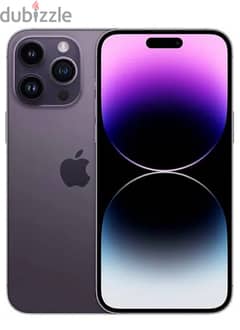 I phone 14 pro max 256 pro max battery 100% purple