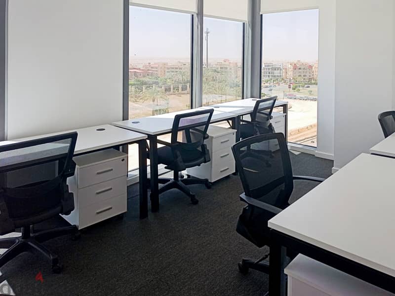 مساحة مكتبية خاصة مصممة وفقًا لاحتياجات عملك الفريدة فيArabella New Cairo 1