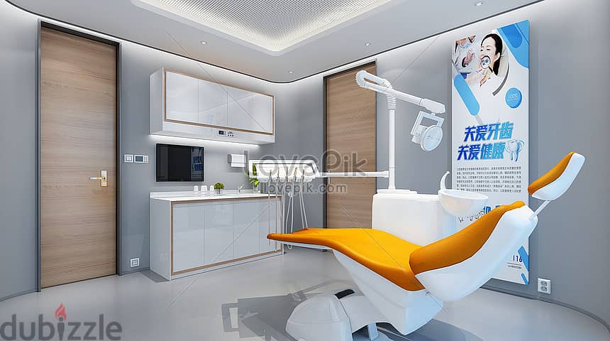 Dental clinic for sale, 29 meters, serving the Sodic Compound in front of the airport on the desert road, with a 10% discount and installments over 9 2