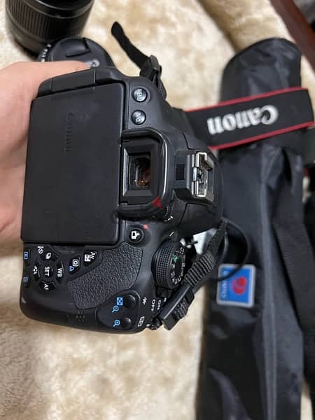 USA imported Canon 700D new as zero with 2 lenses + Benro Tripod 2