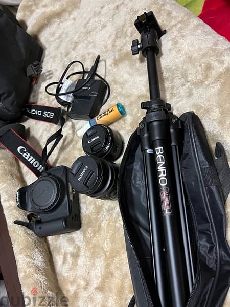 USA imported Canon 700D new as zero with 2 lenses + Benro Tripod 5