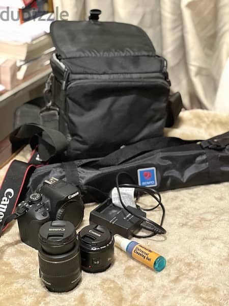 USA imported Canon 700D new as zero with 2 lenses + Benro Tripod 8