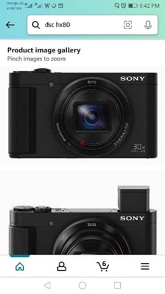 dsc hx80 sony camera with good condition 3