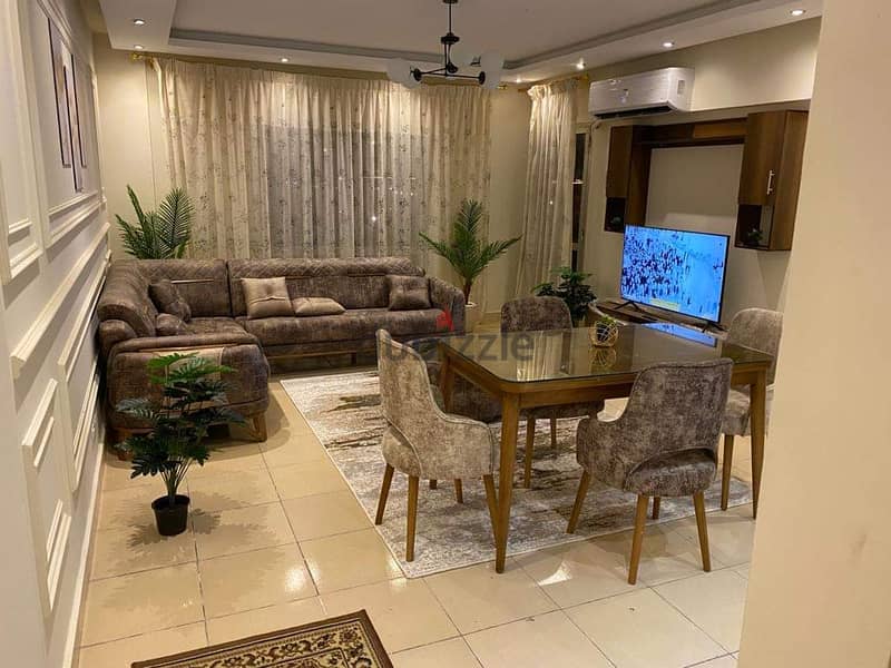 Furnished apartment for rent next to all services in Al-Rehab 3