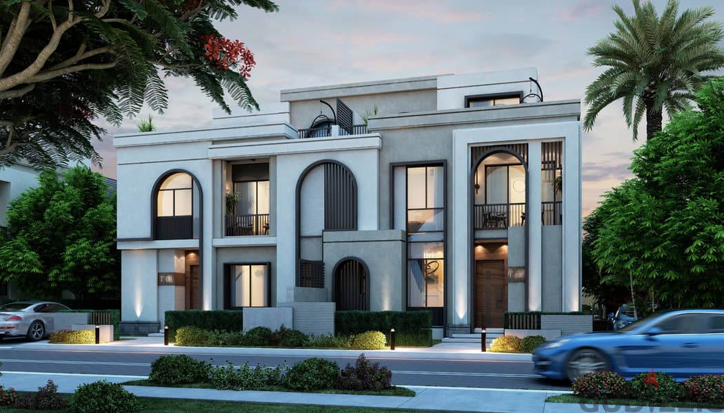 With a 5% down payment, a villa for sale in a compound next to Z East, in installments up to 8 years, in New Cairo 6
