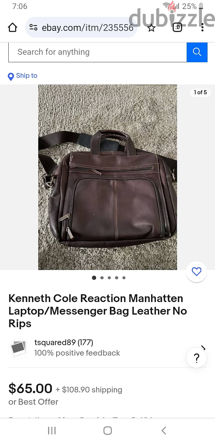 Kenneth Cole reaction bag شنطه رجال أعمال 0