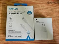 20W Power Adapter + Anker Powerline 3