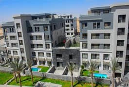 4BR apartment for sale in New Cairo 195m landscape view with installmnts over 9y in Trio Gardens