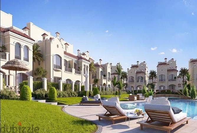 Ready to move Town villa for sale in El Sherouk La Vista Patio 5 East with installments 208m  تاون هاوس فيلا للبيع استلام فوري في لافيستا الشروق 4