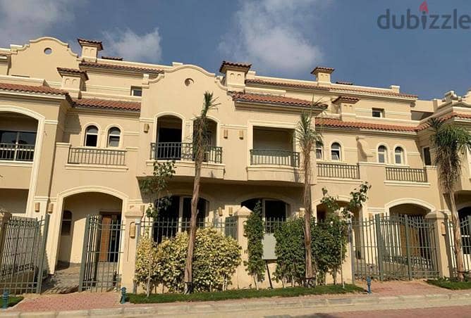 Ready to move Town villa for sale in El Sherouk La Vista Patio 5 East with installments 208m  تاون هاوس فيلا للبيع استلام فوري في لافيستا الشروق 5