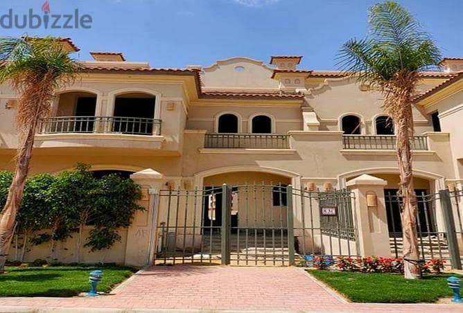 Ready to move Town villa for sale in El Sherouk La Vista Patio 5 East with installments 208m  تاون هاوس فيلا للبيع استلام فوري في لافيستا الشروق 10