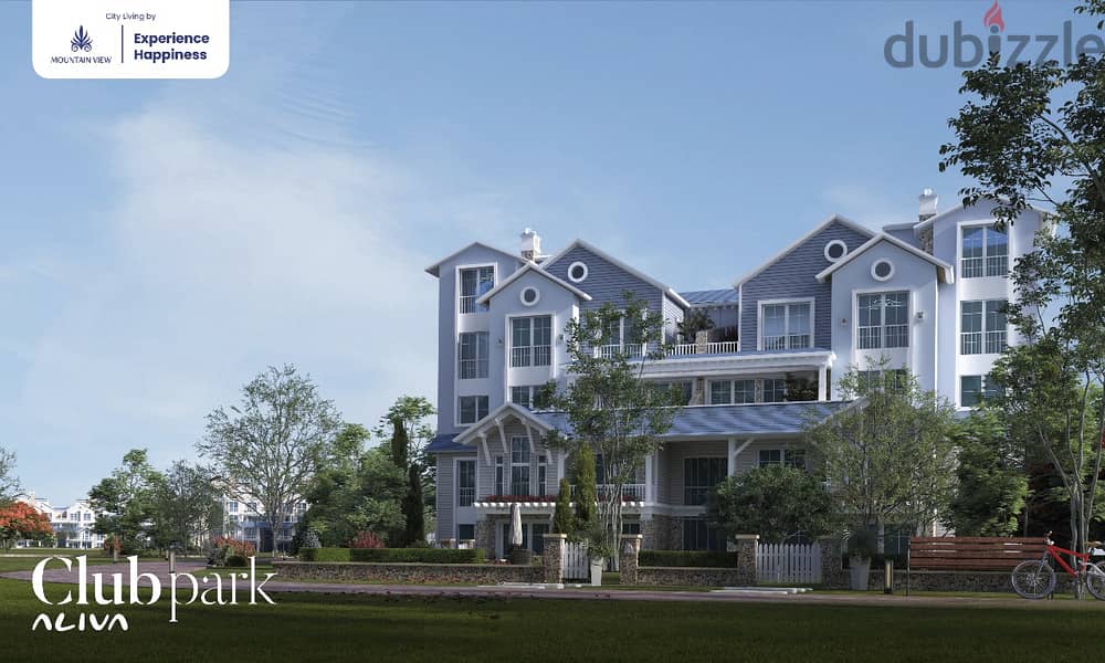 دوبلكس \ I villa مساحة 210م تتميز بمساحة جاردن كبيرة 100م على فيو لاند سكيب بكمبوند Aliva Mountainview المستقبل 7