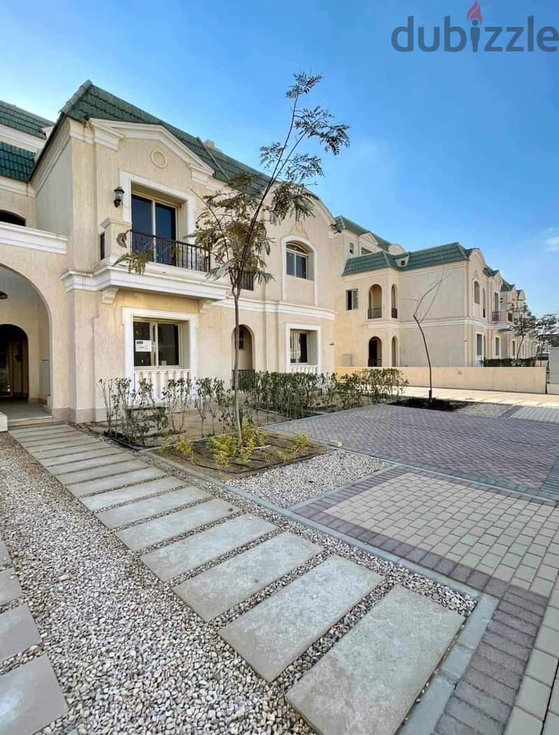 For sale in Aliva Mountainview Compound, Mostaqbal I Villa Garden, 235 sqm, with a private garden of 128 sqm, in New Cairo, 7 D to Suez Road 19