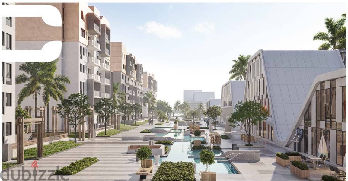Receiving 6 months of a 128 sqm apartment on View Direct in Bloom Fields Compound, wall by wall, with the Administrative Capital, with a 20% down paym 13