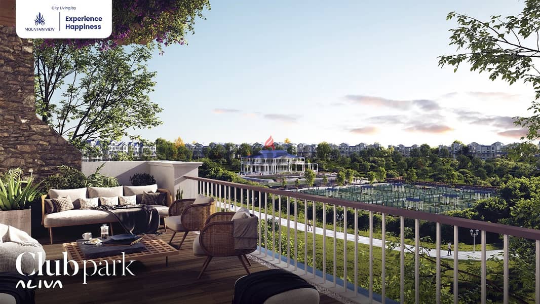 شقة 125م في مرحلة Lagoon Park للبيع على الفيو دايركت في مدينة المستقبل Aliva Mountainview المستقبل 8