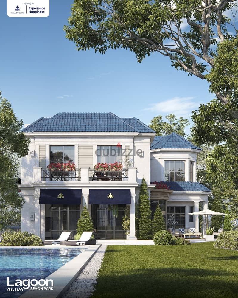 I Villa Roof للبيع 260م برووف خاص 60م على الفيو دايركت Lagoon Park بكمبوند Aliva Mountainview المستقبل 15