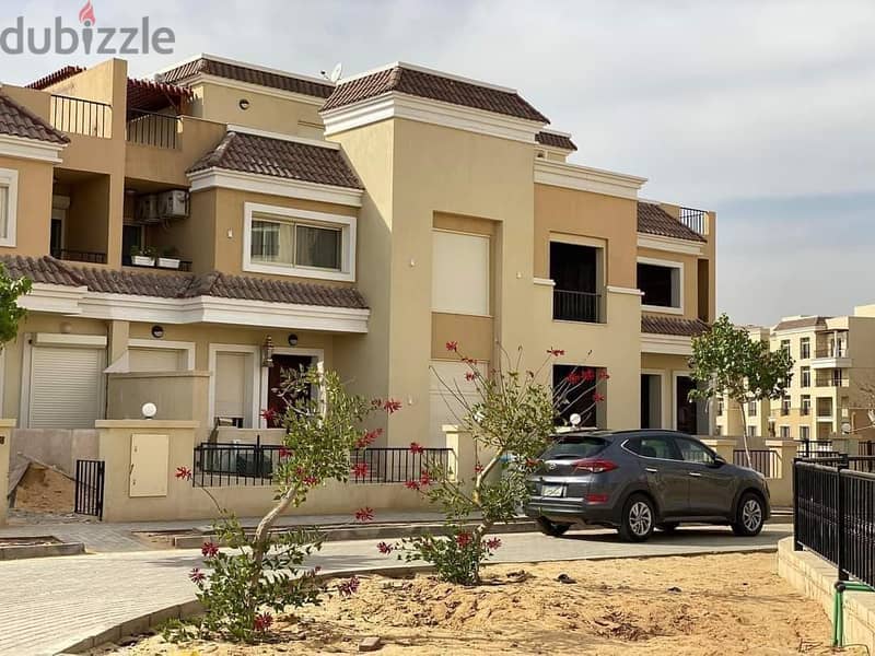 Townhouse for sale in Sarai Compound, S Villa, area of 239 sqm, with a garden of 60 sqm, a roof of 78 sqm, a wall in the Sarai city and the capital, w 8