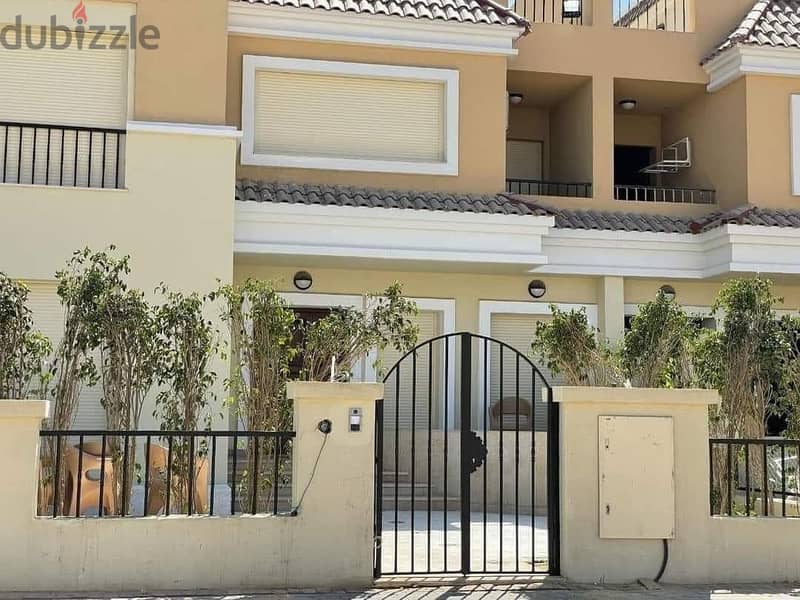 Townhouse for sale in Sarai Compound, S Villa, area of 239 sqm, with a garden of 60 sqm, a roof of 78 sqm, a wall in the Sarai city and the capital, w 10