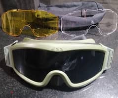 ESS goggles protection glasses +3 lences for bikers /industrial safety