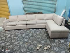 L-shape living room couch 0