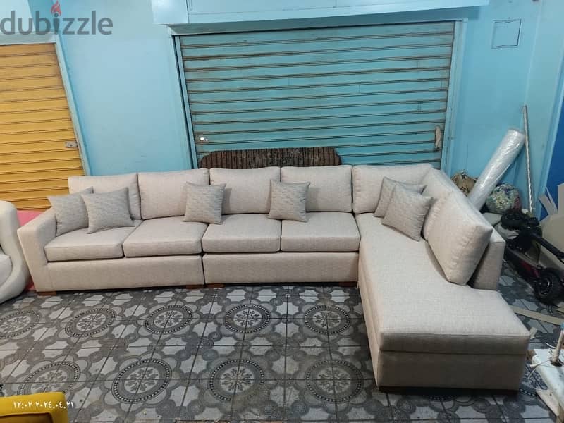 L-shape living room couch 6