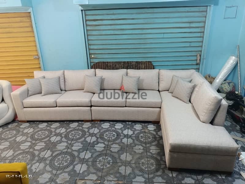 L-shape living room couch 8