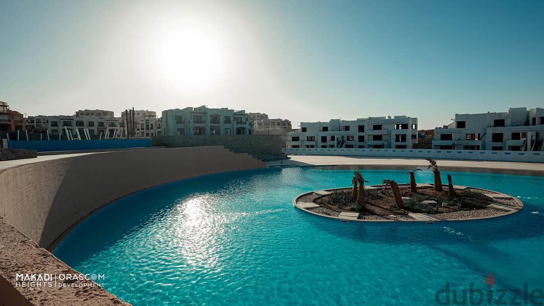فيلا للبيع بالتقسيط على الاجون مباشرة في مكادي باى اورسكوم الغردقة Villa special location on lagoon for sale in Makadi bay by Orascom Hurghada 5