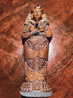 تابوت فرعوني للملك ( توت عنخ أمون ) ديكور من الستينيات 3سم*12سم 0
