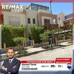 Prime Location Semifurnished Townhouse For Rent In Grand Heights - 6th Of October