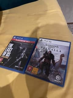 the last of us remastered ps4  +  assissan’s creed valhalla ps5