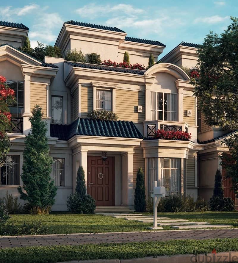 Without down payment, any villa with a garden for sale in installments over 8 years, the lagoon phase in Mountain View ALIVIA in Mostakbal City 11